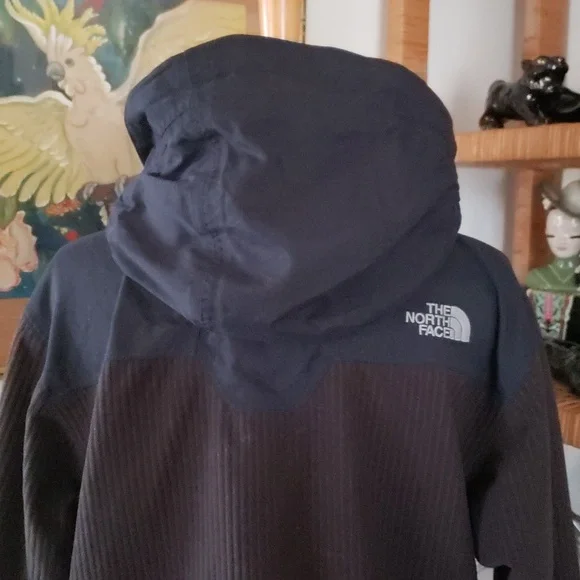 The North Face Prodigy Black Corduroy Hooded Outdoor/Ski Jacket Size Small